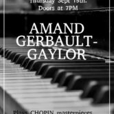 Amand Gerbault – Gaylor : performs CHOPIN.