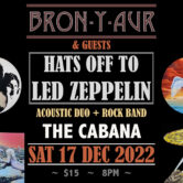 BRON-Y-AUR. Hats off to Led Zeppelin. Acoustic Duo & 4-Piece Rock Band