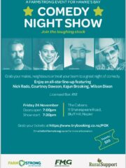Farmstrong Comedy Night Show – Napier